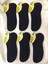 Unisex Görünmez Sneakers Siyah Çorap 1
