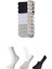 Siyah Gri Ve Beyaz Erkek Babet Çorap 9 Çift 1
