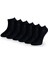 Pamuklu Kısa Çorap Siyah 6'Lı Lüks 6patik Havlu 1
