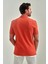 Erkek Balenli Yaka  Basic Regular Fit T-Shirt ORANJ TS22Y22013_D22 2