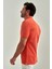 Erkek Balenli Yaka  Basic Regular Fit T-Shirt ORANJ TS22Y22013_D22 4