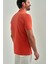 Erkek Balenli Yaka  Basic Regular Fit T-Shirt ORANJ TS22Y22013_D22 5