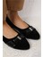 Shoes Kadın Bsr Siyah Süet Babet 2