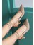 Shoes Kadın Ten Süet Bağlamalı Stiletto Ayakkabı 1
