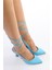 Shoes Kadın Toz Mavi Bağlamalı Stiletto Ayakkabı 3