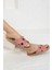 Shoes Çapraz Zımba Detaylı Eva Taban Pudra Terlik 4