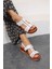 Shoes Kadın Ayax Beyaz Rahat Sandalet 3