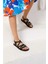 Shoes Kadın Tera Siyah Rahat Sandalet 1