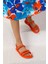 Shoes Kadın Tera Oranj Rahat Sandalet 3