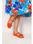 Shoes Kadın Tera Oranj Rahat Sandalet 4