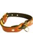 Köpek boyun tasması hakiki deri siyah kahverengi kalınlık:4mm genişlik:2,5cm boyun ölçüsü:L.36-45cm ayarlamalı dog collar T1-9L 3
