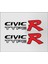 Ek9 Honda Civic Type-R Sticker Seti 1