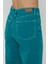 Diana Yeşil Dad Straight Fit Patı Fermuarlı Pantolon Jean C 4517-049 5