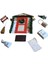 1/12 Dollhouse Noel Sahne Kiti Kapı Dekorasyonu 1/6 1/12 Bebek Evi (Yurt Dışından) 1