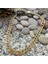 13 mm. Kalın 60 cm. Taşlı Gold Alloy Erkek Zincir ek21sr 2