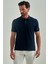 Pike Düğmeli Balenli Polo Yaka Lacivert Erkek T-Shirt TS22Y22013_D39 1