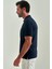 Pike Düğmeli Balenli Polo Yaka Lacivert Erkek T-Shirt TS22Y22013_D39 4