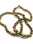 6 mm Basık Kristal Cam Boncuk Kaplama Gold Renk 1