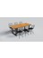Doğal Ahşap Sandalyeli Masa TAKIMI(85CM-125CM Masa+6 Sandalye) 1