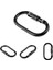 4 Adet 25KN Oval Çelik Vida Kilidi Karabina Karabiner Halat Ecctring Tırmanma (Yurt Dışından) 1