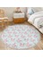 Sevimli Koyun Desenli Çocuk & Genç Odası Makinede Yıkanabilir Kaymaz Tabanlı Püsküllü Yuvarlak Çocuk Halısı 5