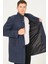 PLT8386 Dewberry Erkek Palto-Diagonal Lacivert 1