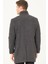PLT8386 Dewberry Erkek Palto-Diagonal Siyah-Antrasit 2