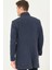 PLT8386 Dewberry Erkek Palto-Diagonal Siyah-Mavi 2