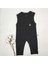 Siyah Kolsuz Fitilli Bebek Tulumu %100 Cotton 1