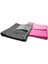 Hobee 2'li Kareli Simli Ovma Bezi 40X40 cm Pembe/gri 4