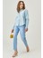 Kadın Mom Fit Denim Yüksek Bel Jean Kot Pantolon 2