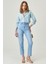 Kadın Mom Fit Denim Yüksek Bel Jean Kot Pantolon 4