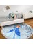 Cinderella Prenses Çocuk & Genç Odası Makinede Yıkanabilir Kaymaz Tabanlı Püsküllü Yuvarlak Çocuk Halısı 5