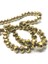 8 mm Basık Kristal Cam Boncuk Kaplama Gold Renk 1