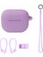 Bluetooth Kulaklık Silikon Kapak Airpods 3, Renk: El Halat Seti Açık Mor (Yurt Dışından) 1