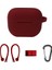 Bluetooth Kulaklık Silikon Kapak Airpods 3, Renk: Kulak Asma Şarap Kırmızısı (Yurt Dışından) 1