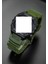 Casio Için Sgw-300 400 500 Ae1200 1300 Yeşil Haki Muadil Silikon Kordonu Kayışı 3