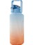 2000ML Zaman Işaretli Su Şişesi - Mavi (Yurt Dışından) 1