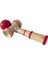 Ekstra String ile Klasik Ahşap Beceri Oyuncak Kendama, Boyut: 13.5 x 5.5cm Kırmızı (Yurt Dışından) 4