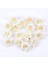 10 Adet Yapay Çiçek Dekorasyon 4.5 cm. İpek Gül Garland - Beyaz (Yurt Dışından) 1