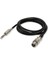 Xlr 3-Pin Dişi 6.35MM Stereo Fiş Korumalı Mikrofon Ses Kablosu-1.8metre 1