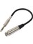 Xlr 3-Pin Dişi 6.35MM Stereo Fiş Korumalı Mikrofon Ses KABLOSU-30CM 1
