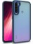 - Xiaomi Redmi Note 8 - Kılıf Arkası Şeffaf Kamera Çevresi Parlak Zıt Renkli Flora Kapak - Mavi 1