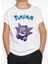 Pokemon Gengar Çocuk Tişört Beyaz Unisex 3