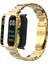 Redmi Watch 2 Lite Uyumlu Baklalı Model Metal Kordon & Kasa Koruma 2 In 1 Paslanmaz Çelik Kayış 5