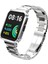 Redmi Watch 2 Lite Uyumlu Baklalı Model Metal Kordon & Kasa Koruma 2 In 1 Paslanmaz Çelik Kayış 1