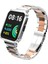 Redmi Watch 2 Lite Uyumlu Baklalı Model Metal Kordon & Kasa Koruma 2 In 1 Paslanmaz Çelik Kayış 2
