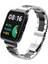 Redmi Watch 2 Lite Uyumlu Baklalı Model Metal Kordon & Kasa Koruma 2 In 1 Paslanmaz Çelik Kayış 2
