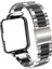 Redmi Watch 2 Lite Uyumlu Baklalı Model Metal Kordon & Kasa Koruma 2 In 1 Paslanmaz Çelik Kayış 3