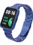 Redmi Watch 2 Lite Uyumlu Baklalı Model Metal Kordon & Kasa Koruma 2 In 1 Paslanmaz Çelik Kayış 2